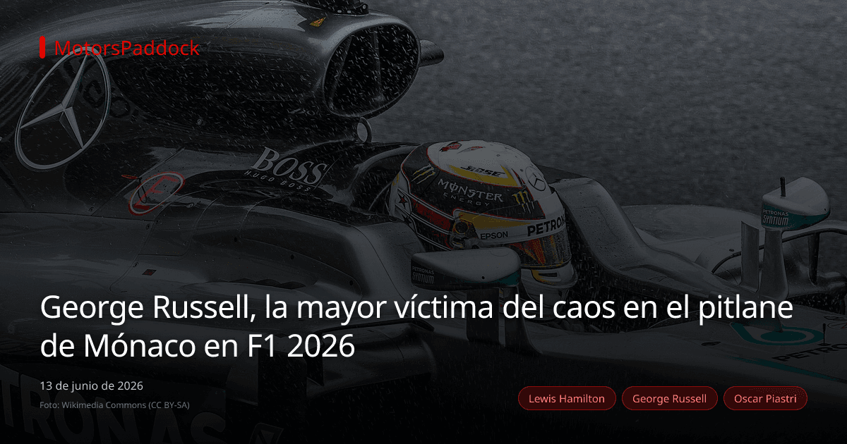 George Russell, la mayor víctima del caos en el pitlane de Mónaco en F1 2026