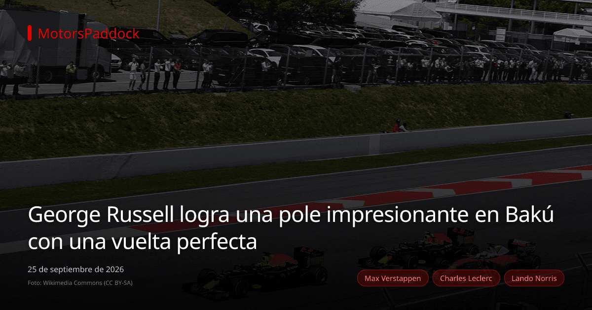 George Russell logra una pole impresionante en Bakú con una vuelta perfecta