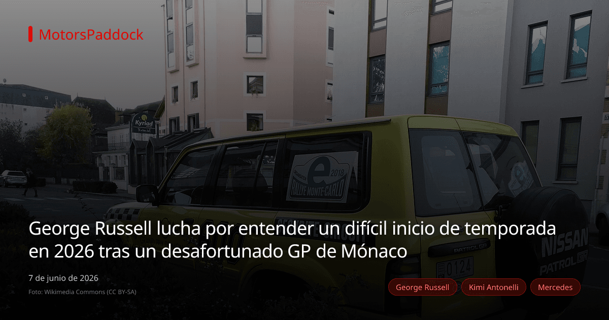 George Russell lucha por entender un difícil inicio de temporada en 2026 tras un desafortunado GP de Mónaco