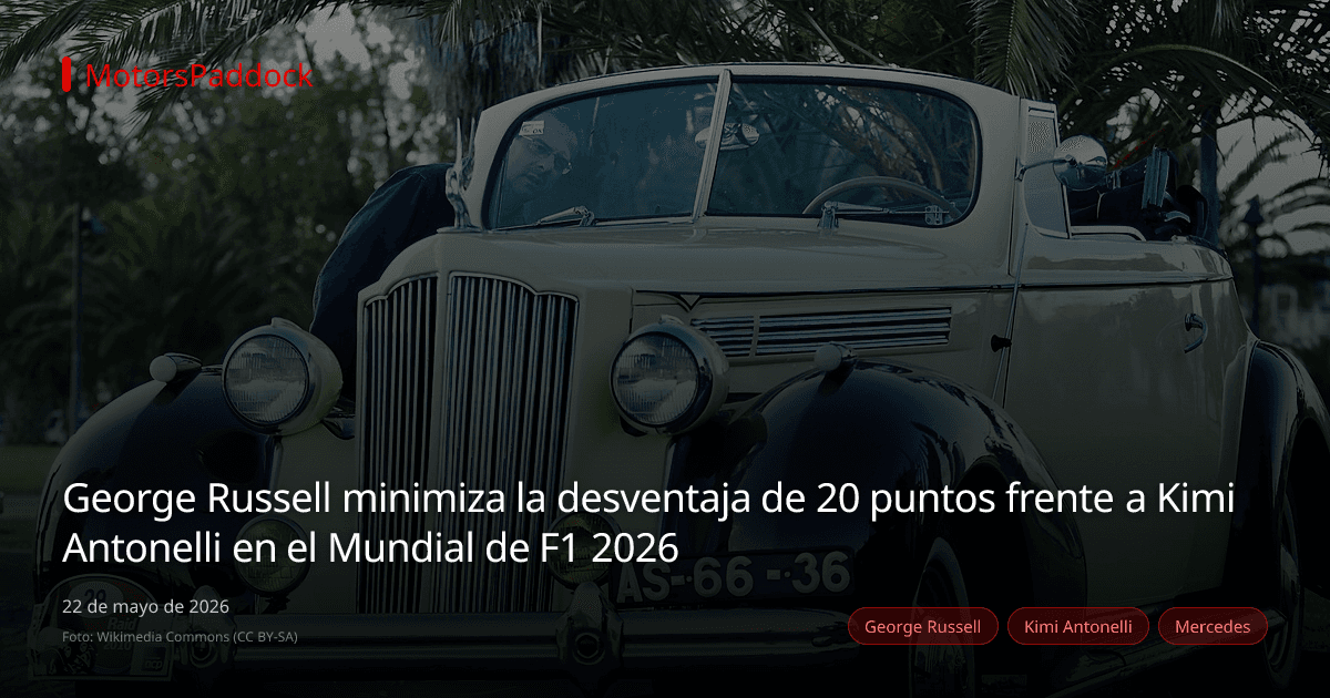George Russell minimiza la desventaja de 20 puntos frente a Kimi Antonelli en el Mundial de F1 2026
