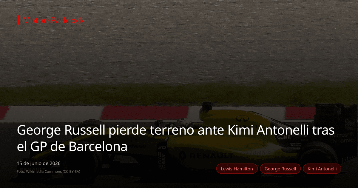 George Russell pierde terreno ante Kimi Antonelli tras el GP de Barcelona