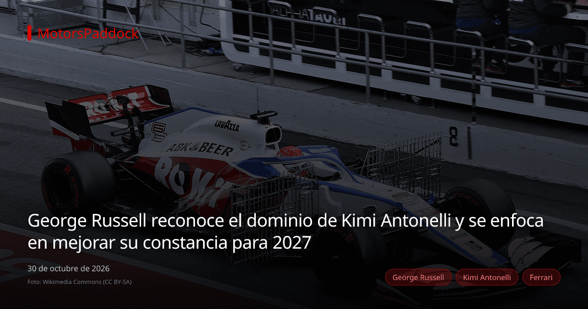 George Russell reconoce el dominio de Kimi Antonelli y se enfoca en mejorar su constancia para 2027