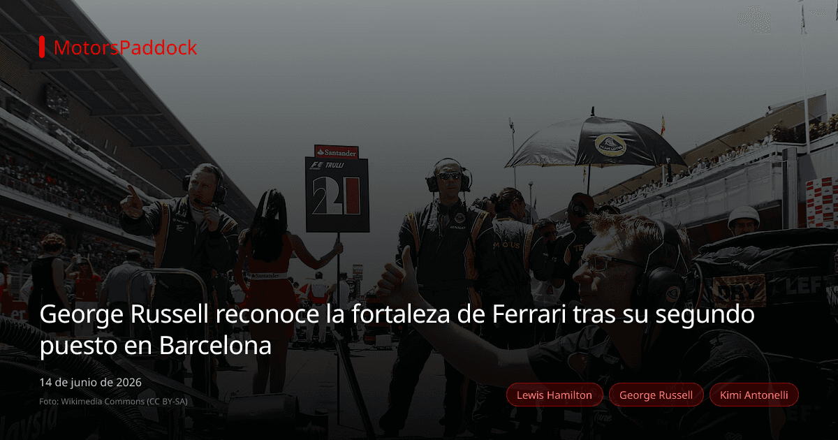 George Russell reconoce la fortaleza de Ferrari tras su segundo puesto en Barcelona