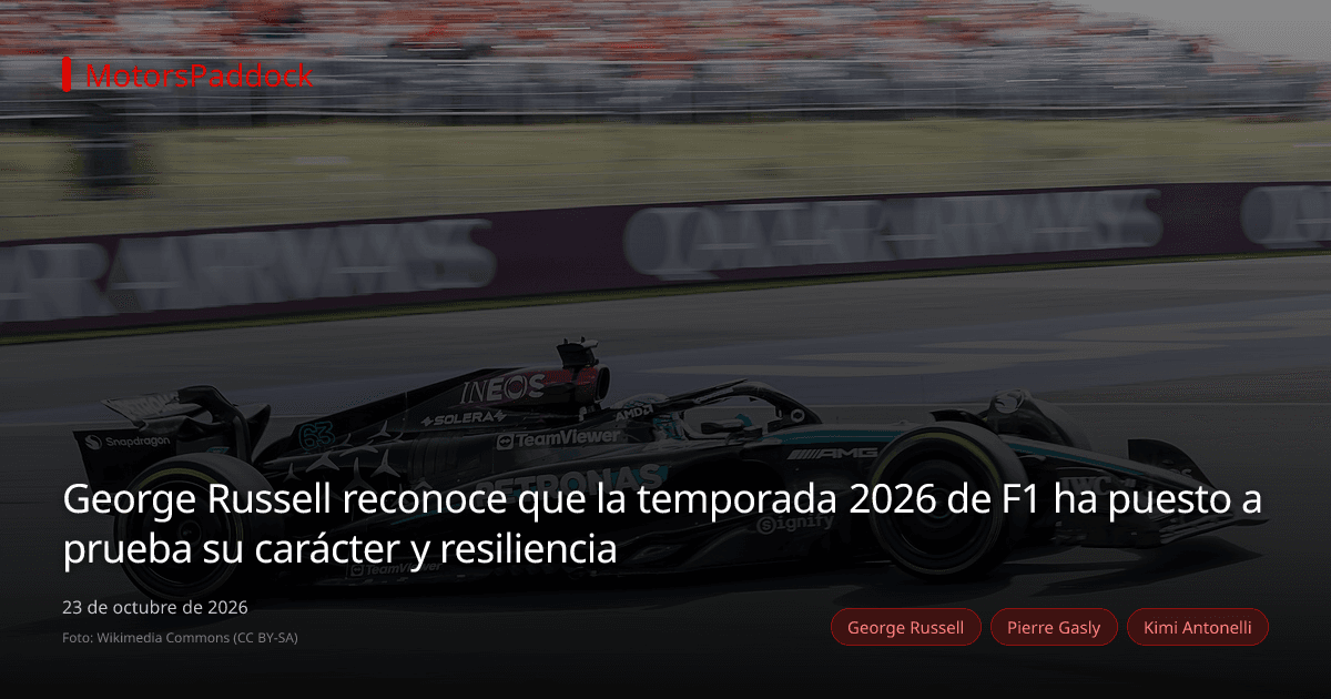 George Russell reconoce que la temporada 2026 de F1 ha puesto a prueba su carácter y resiliencia