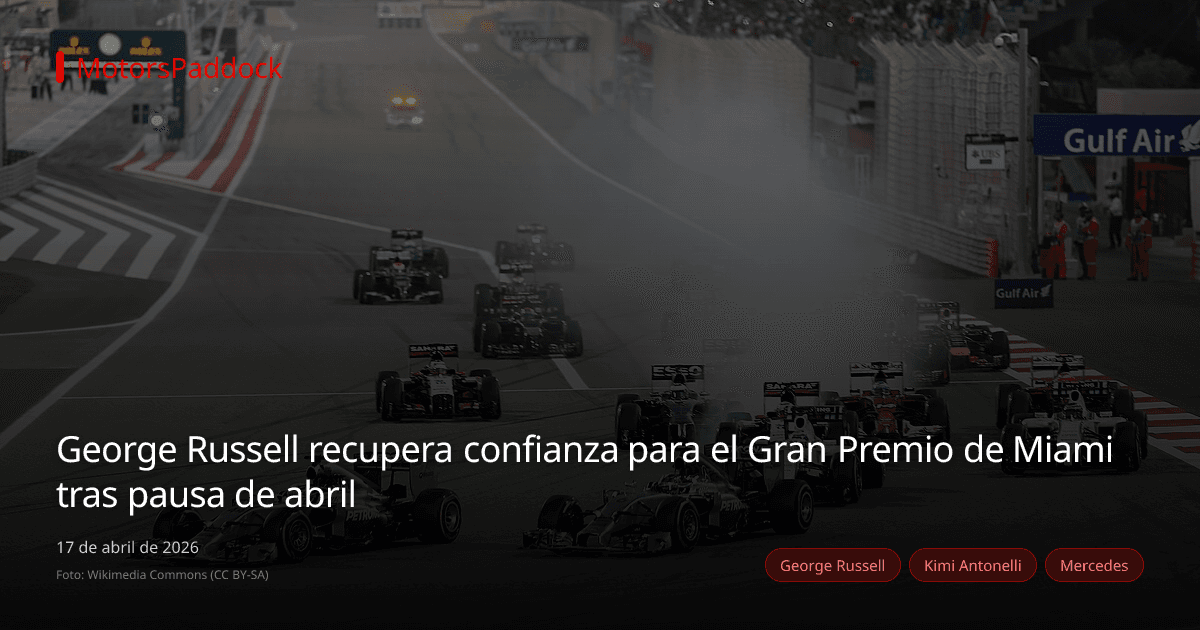 George Russell recupera confianza para el Gran Premio de Miami tras pausa de abril