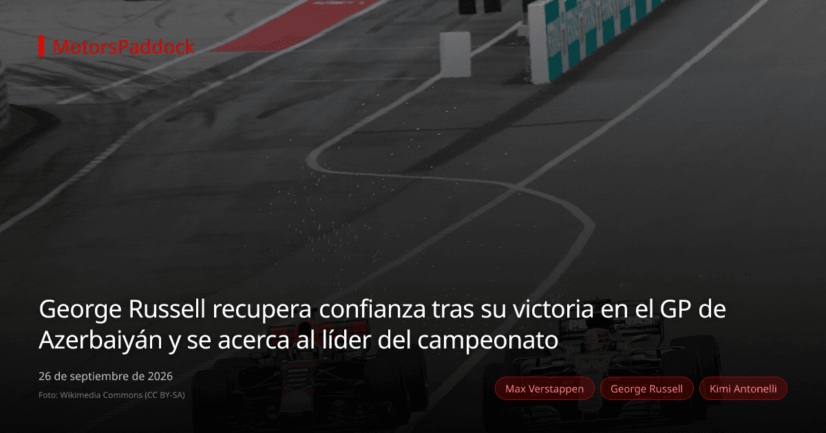 George Russell recupera confianza tras su victoria en el GP de Azerbaiyán y se acerca al líder del campeonato