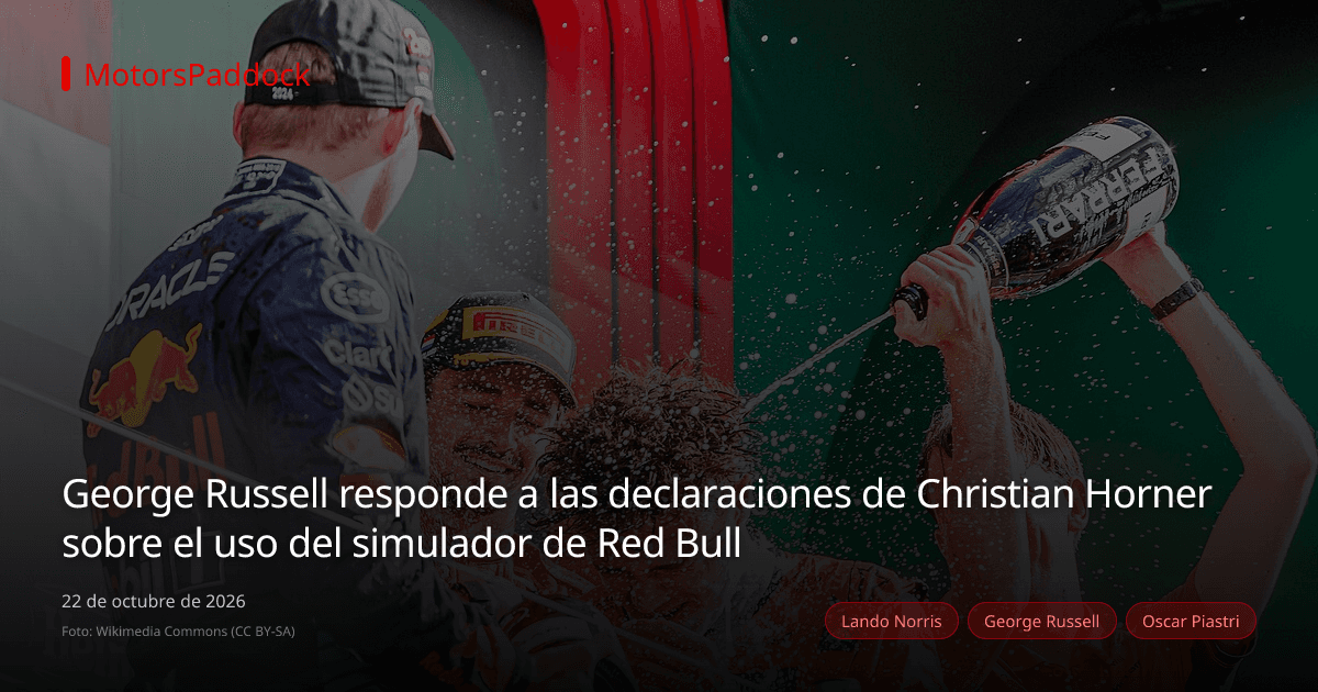 George Russell responde a las declaraciones de Christian Horner sobre el uso del simulador de Red Bull