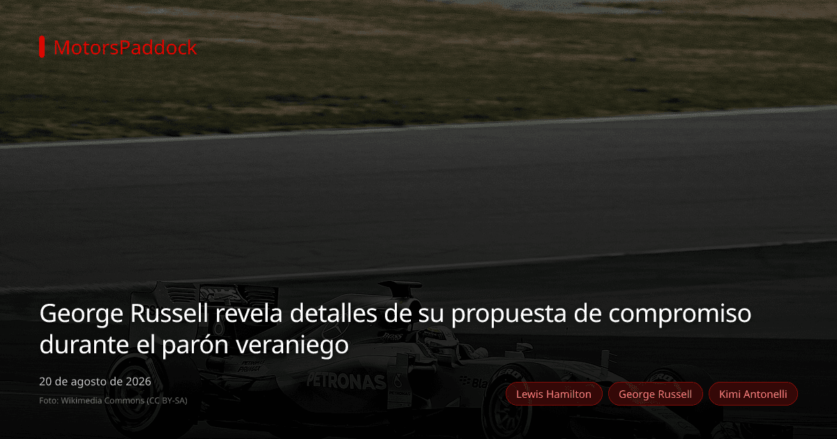 George Russell revela detalles de su propuesta de compromiso durante el parón veraniego
