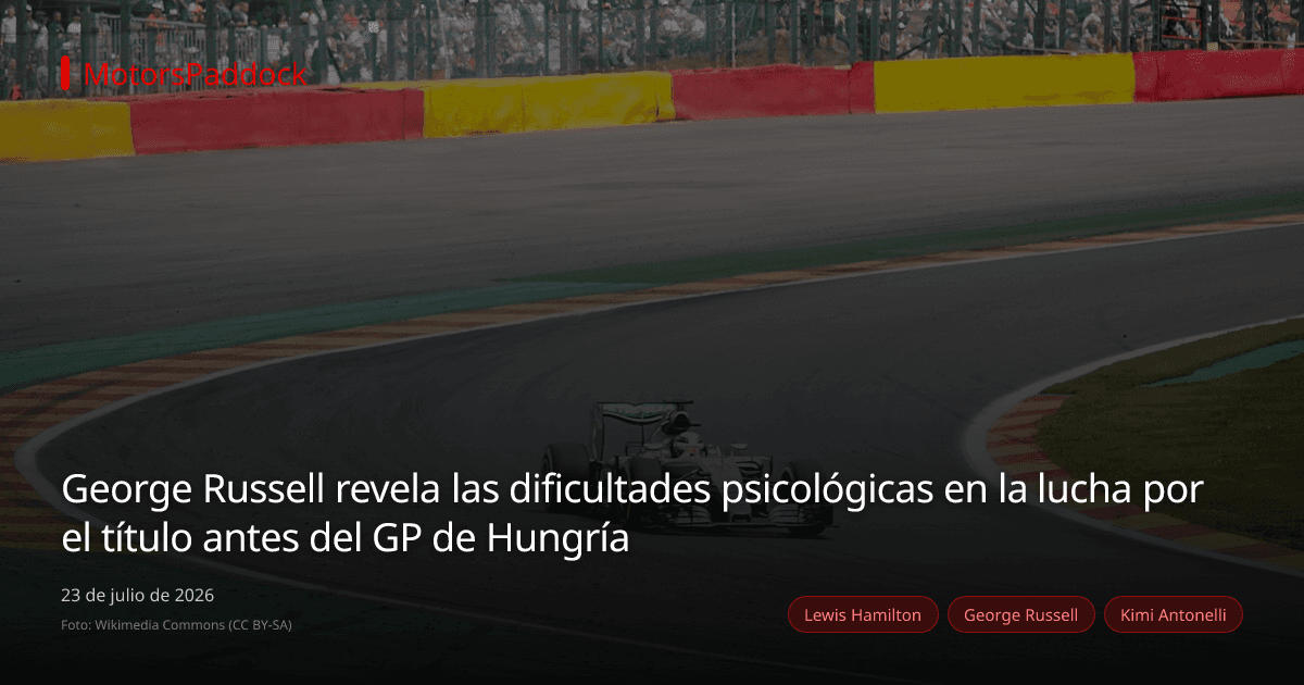 George Russell revela las dificultades psicológicas en la lucha por el título antes del GP de Hungría