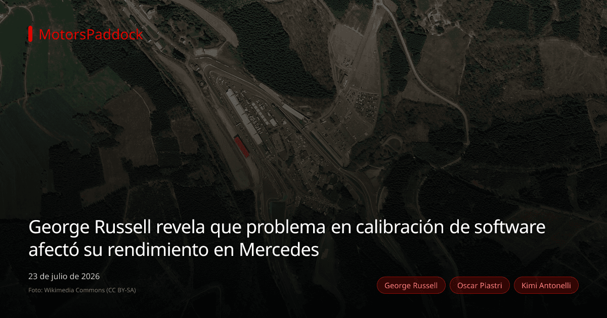 George Russell revela que problema en calibración de software afectó su rendimiento en Mercedes