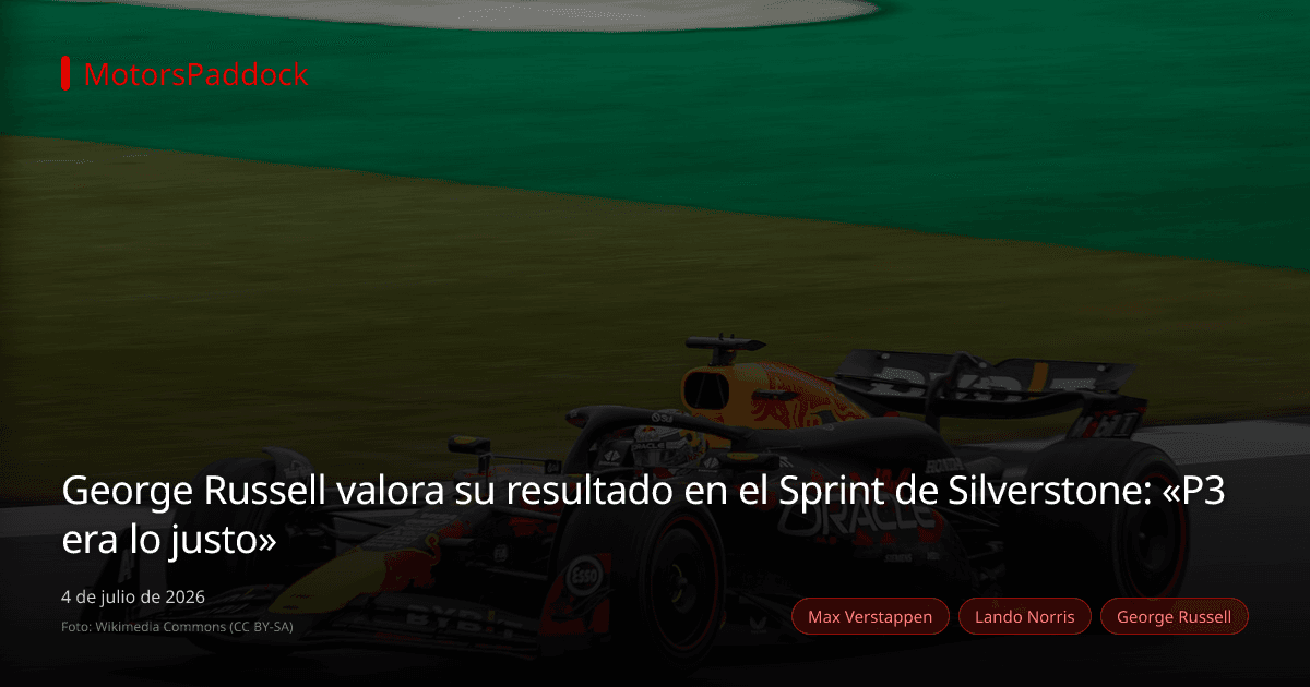 George Russell valora su resultado en el Sprint de Silverstone: «P3 era lo justo»
