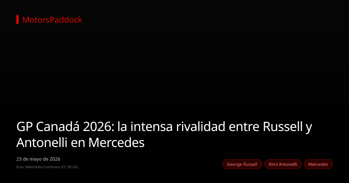 GP Canadá 2026: la intensa rivalidad entre Russell y Antonelli en Mercedes