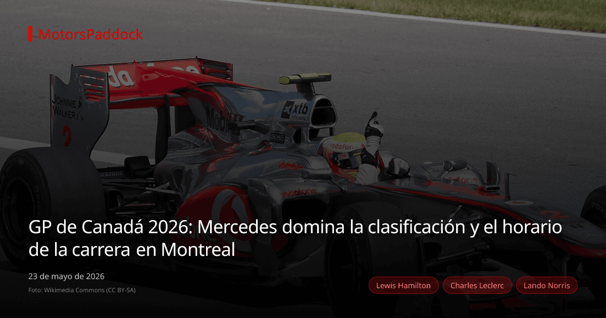 GP de Canadá 2026: Mercedes domina la clasificación y el horario de la carrera en Montreal