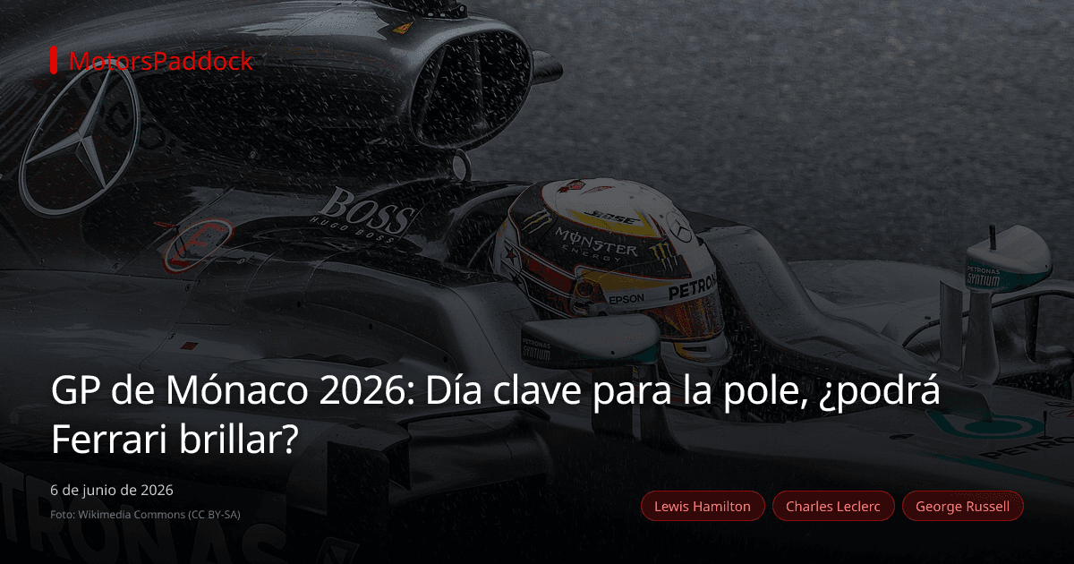 GP de Mónaco 2026: Día clave para la pole, ¿podrá Ferrari brillar?