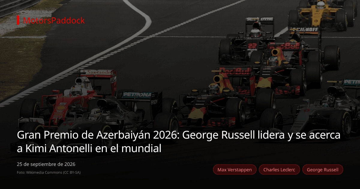 Gran Premio de Azerbaiyán 2026: George Russell lidera y se acerca a Kimi Antonelli en el mundial