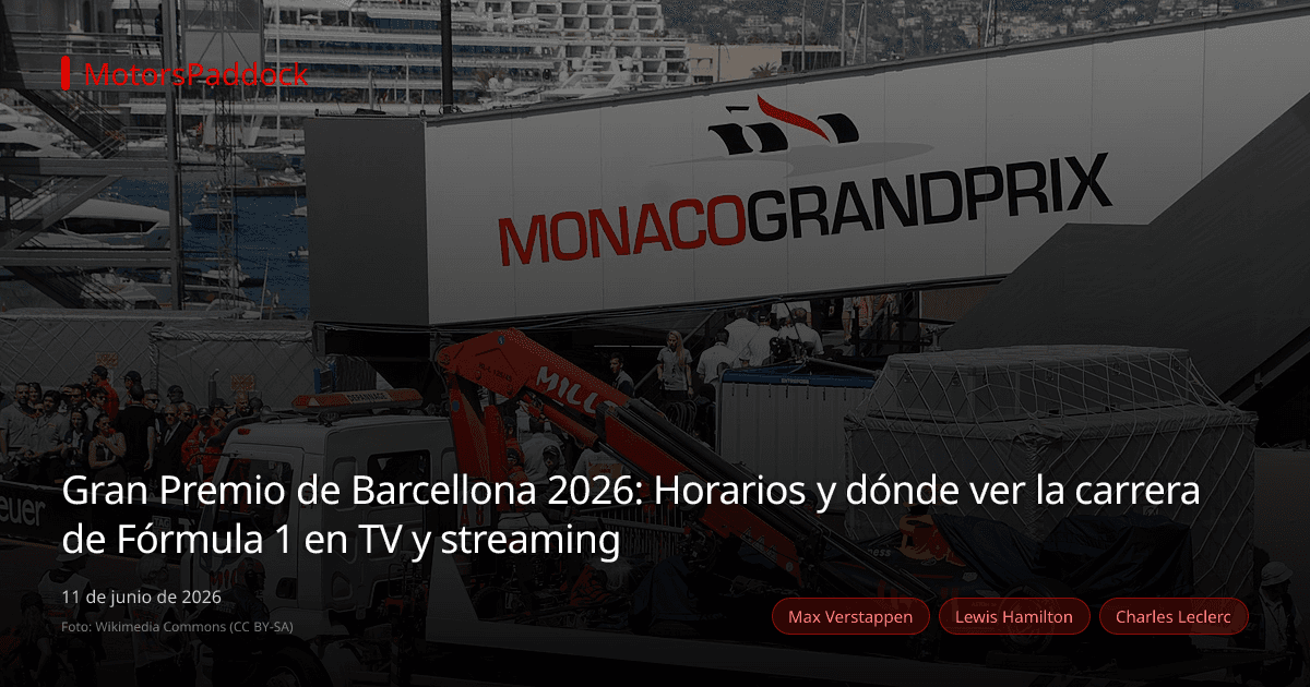 Gran Premio de Barcellona 2026: Horarios y dónde ver la carrera de Fórmula 1 en TV y streaming