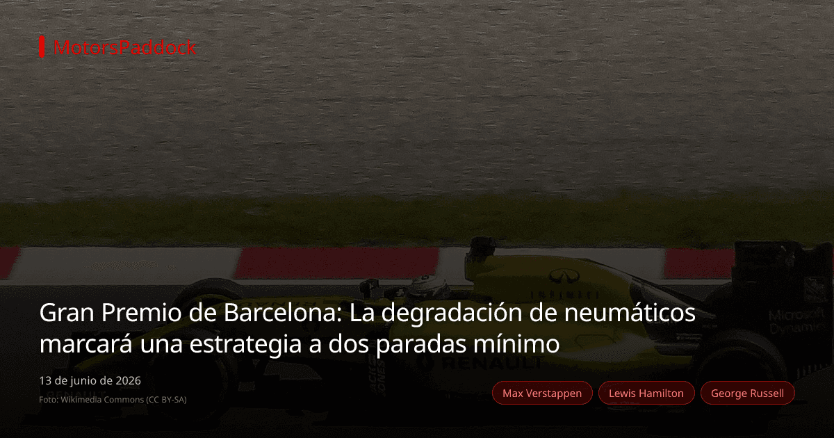Gran Premio de Barcelona: La degradación de neumáticos marcará una estrategia a dos paradas mínimo