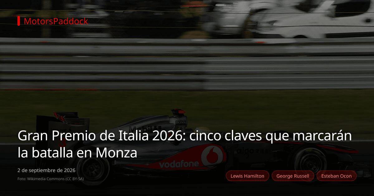 Gran Premio de Italia 2026: cinco claves que marcarán la batalla en Monza