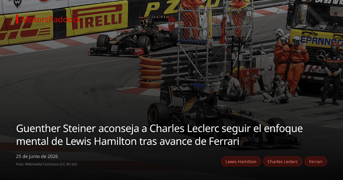 Guenther Steiner aconseja a Charles Leclerc seguir el enfoque mental de Lewis Hamilton tras avance de Ferrari