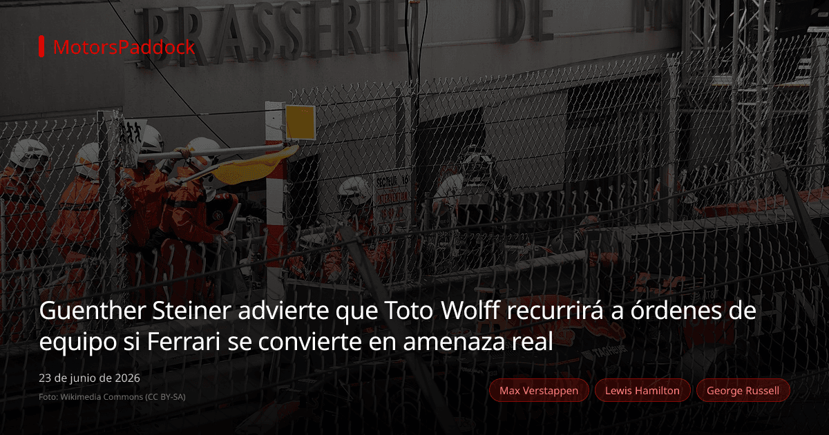 Guenther Steiner advierte que Toto Wolff recurrirá a órdenes de equipo si Ferrari se convierte en amenaza real