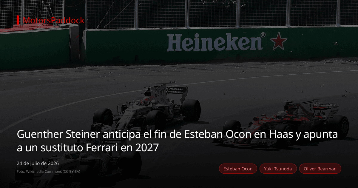 Guenther Steiner anticipa el fin de Esteban Ocon en Haas y apunta a un sustituto Ferrari en 2027