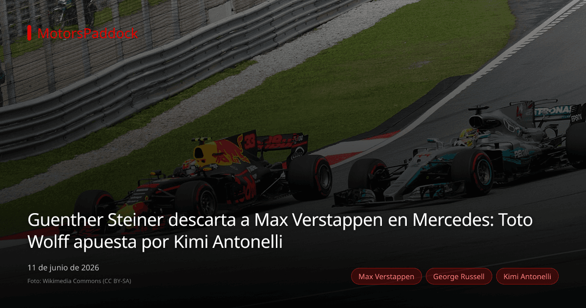 Guenther Steiner descarta a Max Verstappen en Mercedes: Toto Wolff apuesta por Kimi Antonelli
