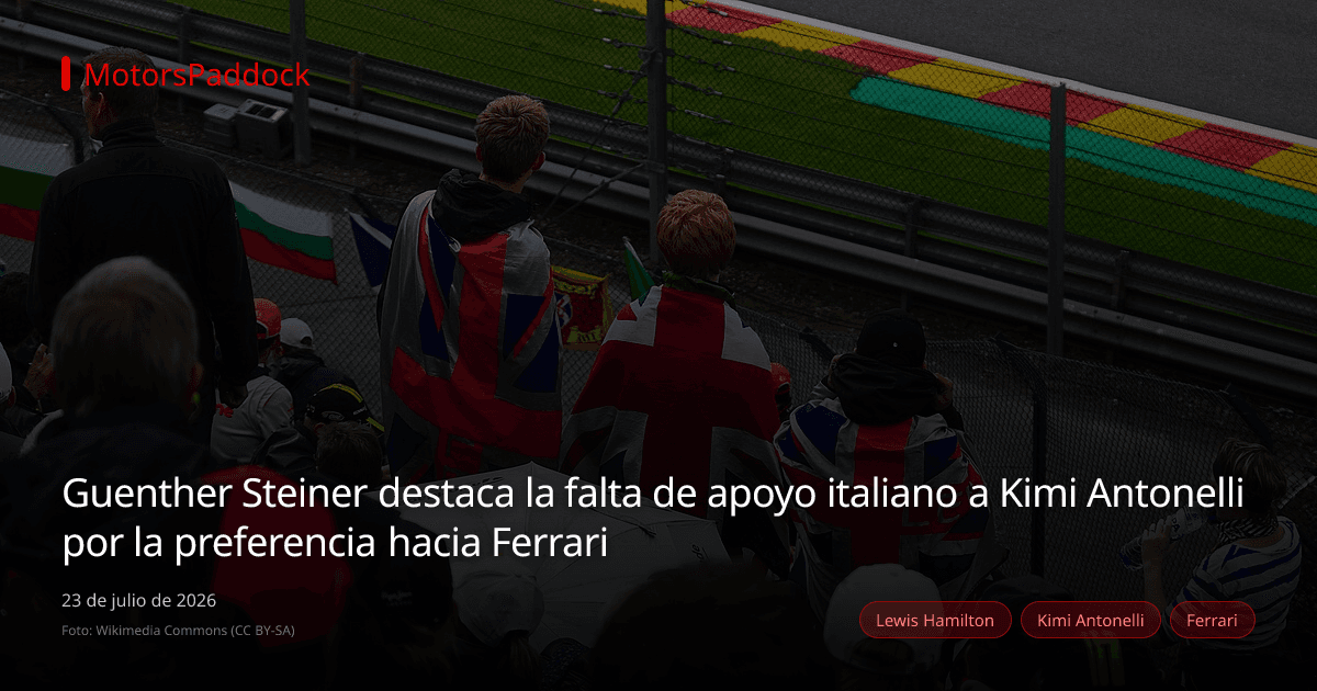 Guenther Steiner destaca la falta de apoyo italiano a Kimi Antonelli por la preferencia hacia Ferrari