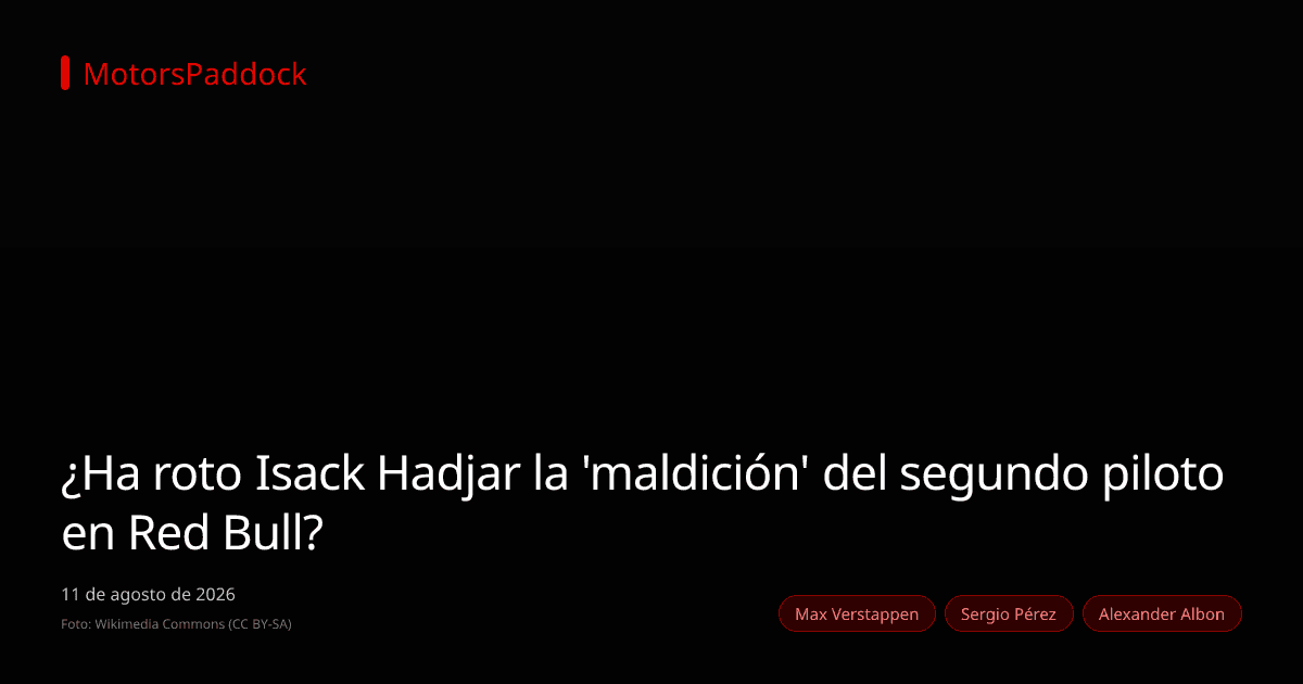 ¿Ha roto Isack Hadjar la 'maldición' del segundo piloto en Red Bull?
