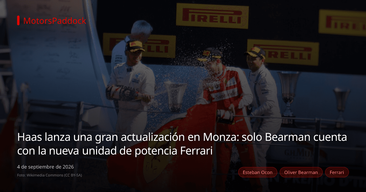 Haas lanza una gran actualización en Monza: solo Bearman cuenta con la nueva unidad de potencia Ferrari