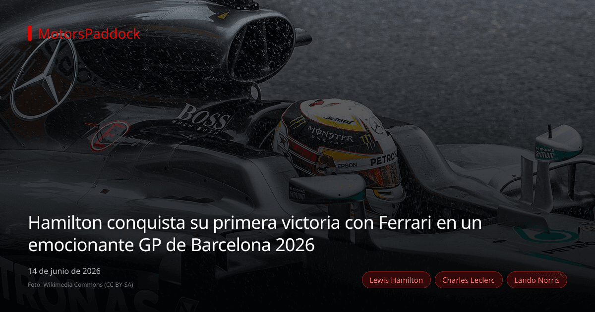 Hamilton conquista su primera victoria con Ferrari en un emocionante GP de Barcelona 2026