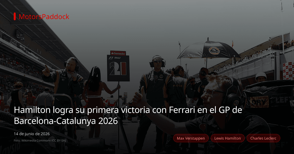 Hamilton logra su primera victoria con Ferrari en el GP de Barcelona-Catalunya 2026