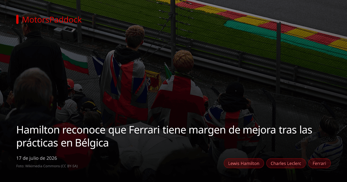 Hamilton reconoce que Ferrari tiene margen de mejora tras las prácticas en Bélgica