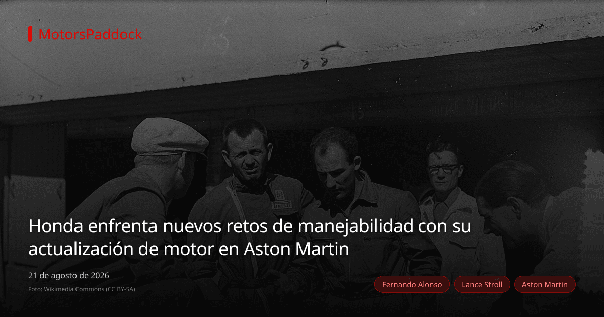 Honda enfrenta nuevos retos de manejabilidad con su actualización de motor en Aston Martin