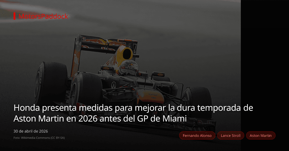 Honda presenta medidas para mejorar la dura temporada de Aston Martin en 2026 antes del GP de Miami