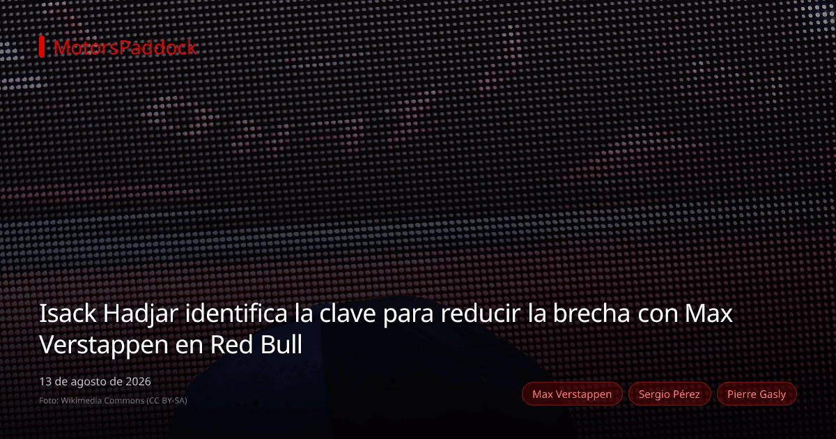 Isack Hadjar identifica la clave para reducir la brecha con Max Verstappen en Red Bull