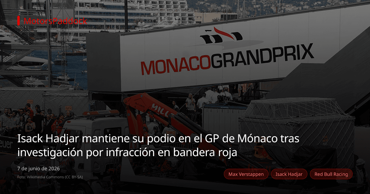 Isack Hadjar mantiene su podio en el GP de Mónaco tras investigación por infracción en bandera roja