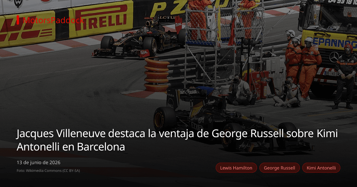 Jacques Villeneuve destaca la ventaja de George Russell sobre Kimi Antonelli en Barcelona