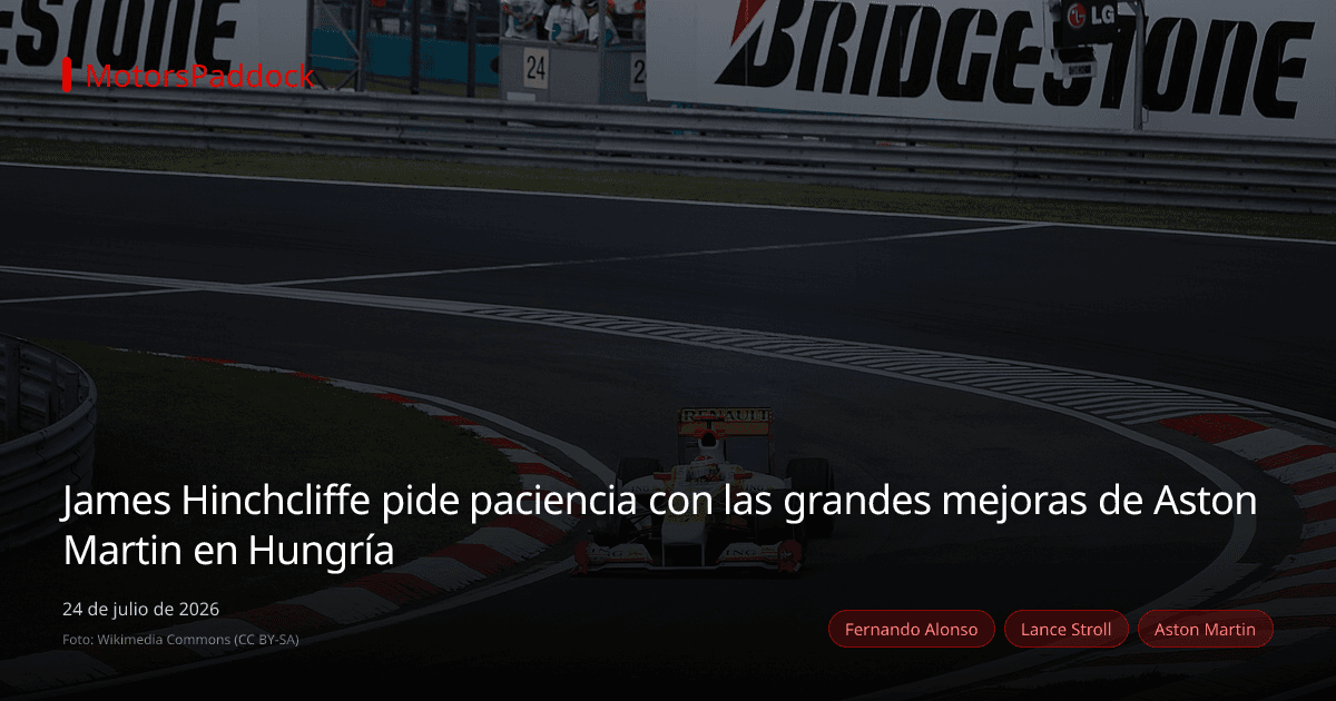 James Hinchcliffe pide paciencia con las grandes mejoras de Aston Martin en Hungría