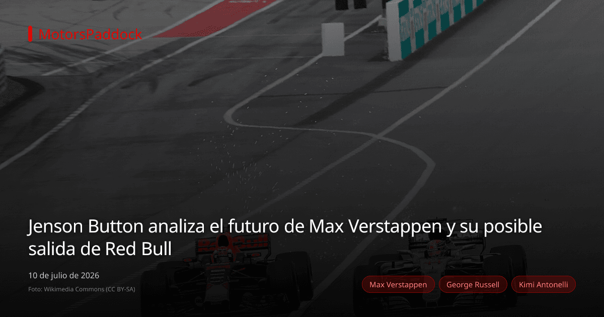Jenson Button analiza el futuro de Max Verstappen y su posible salida de Red Bull