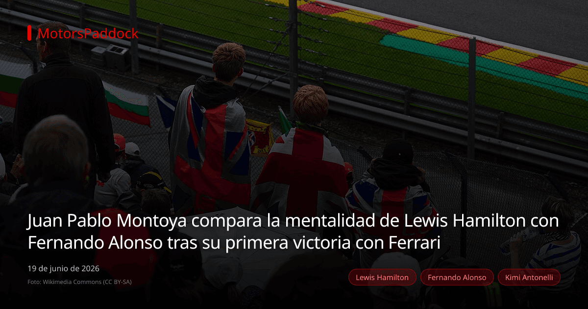 Juan Pablo Montoya compara la mentalidad de Lewis Hamilton con Fernando Alonso tras su primera victoria con Ferrari