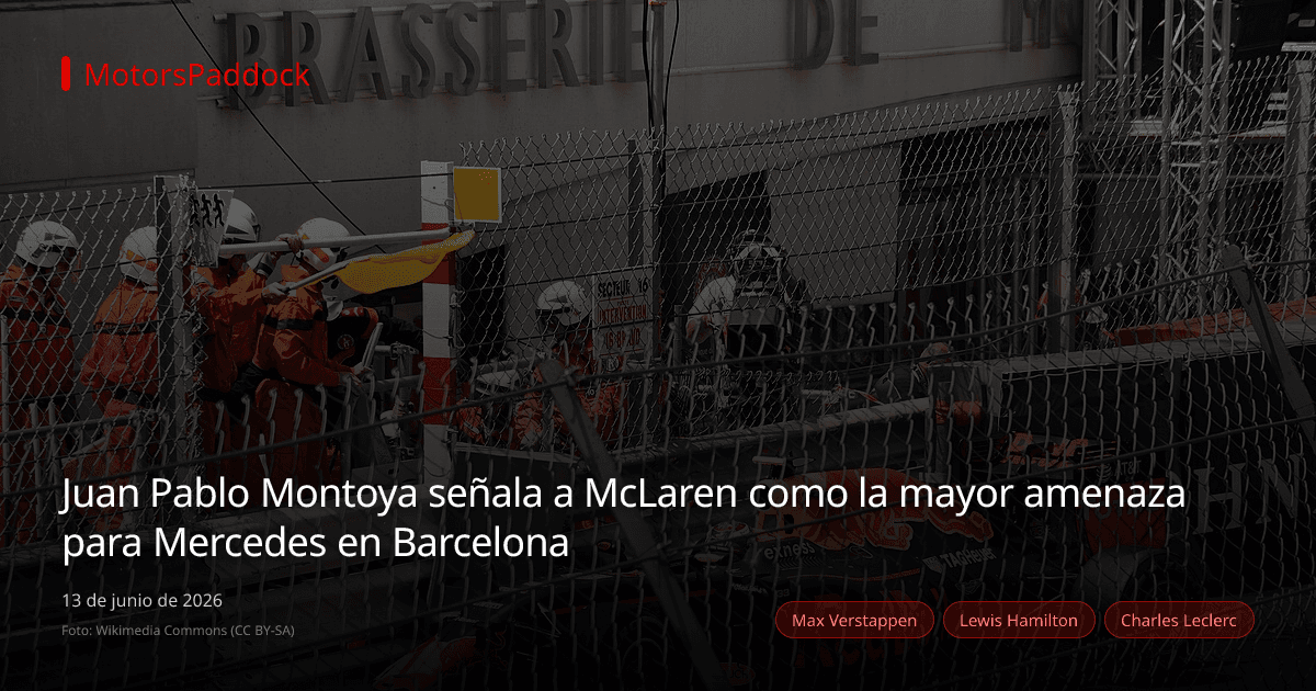 Juan Pablo Montoya señala a McLaren como la mayor amenaza para Mercedes en Barcelona