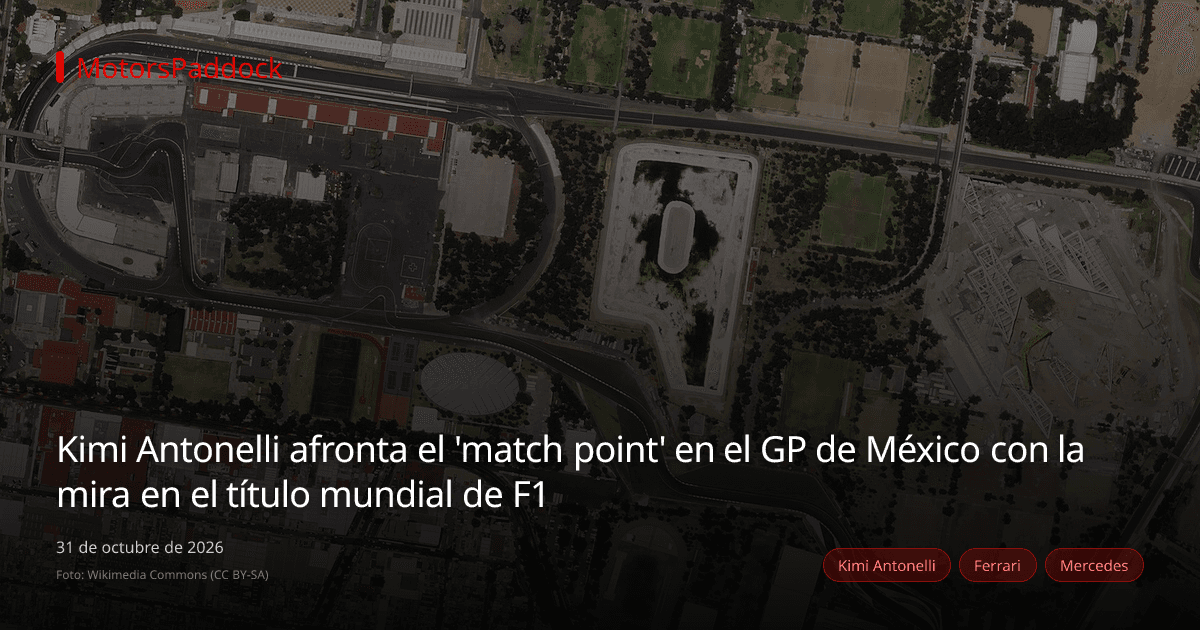 Kimi Antonelli afronta el 'match point' en el GP de México con la mira en el título mundial de F1