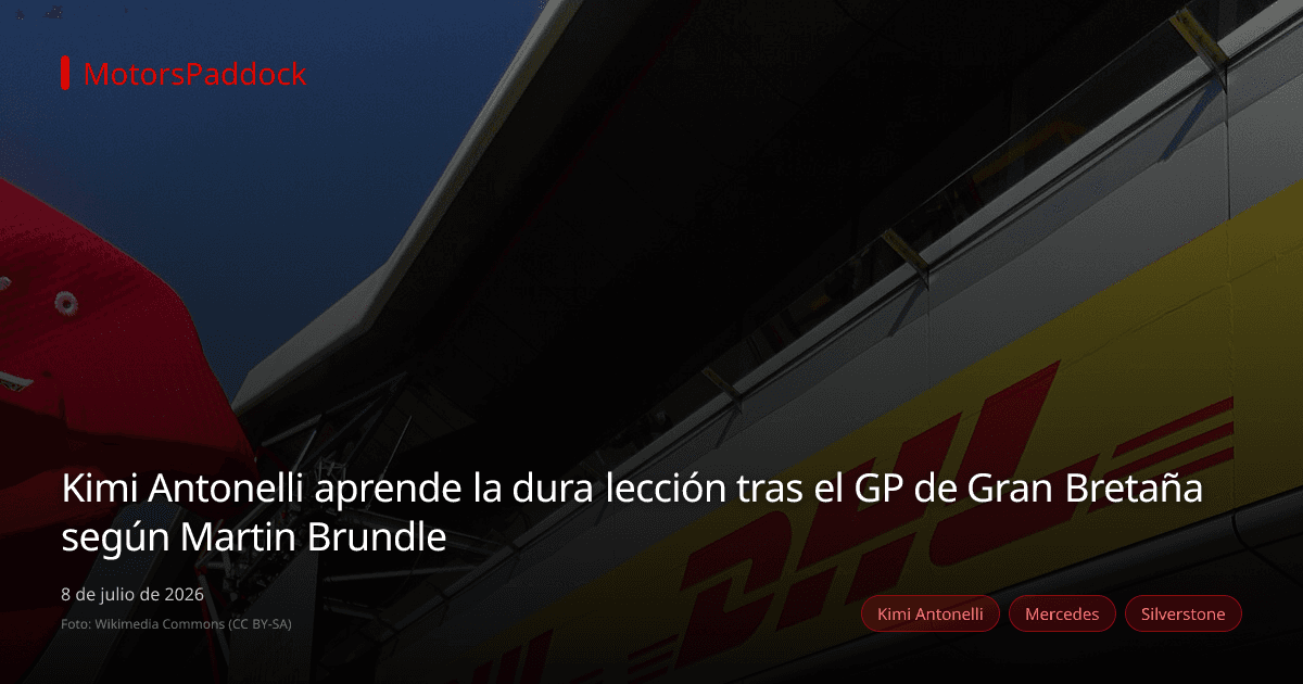 Kimi Antonelli aprende la dura lección tras el GP de Gran Bretaña según Martin Brundle