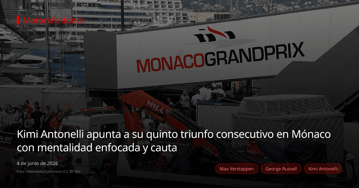 Kimi Antonelli apunta a su quinto triunfo consecutivo en Mónaco con mentalidad enfocada y cauta