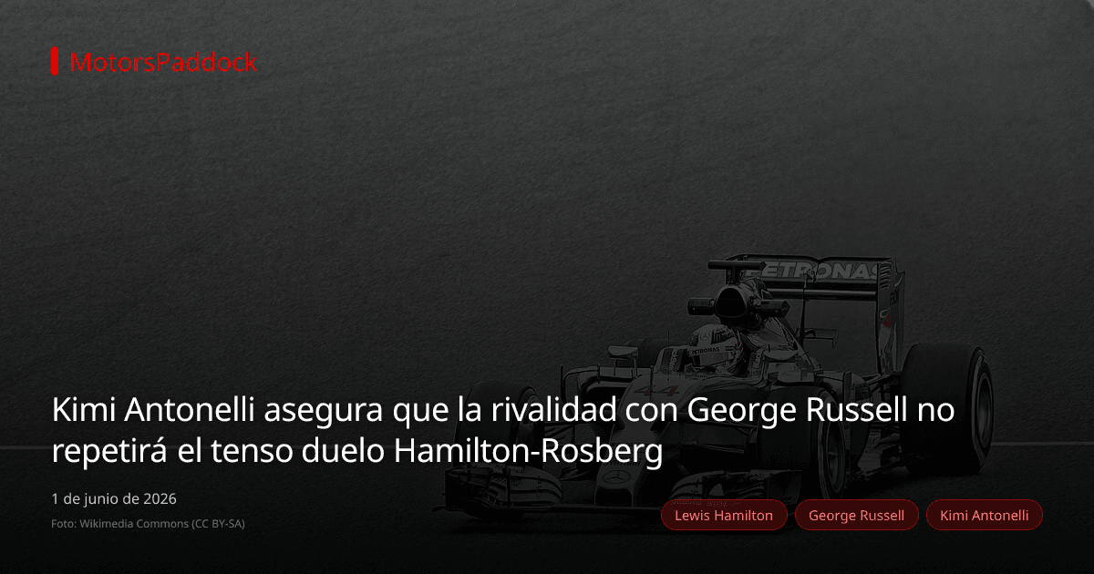 Kimi Antonelli asegura que la rivalidad con George Russell no repetirá el tenso duelo Hamilton-Rosberg