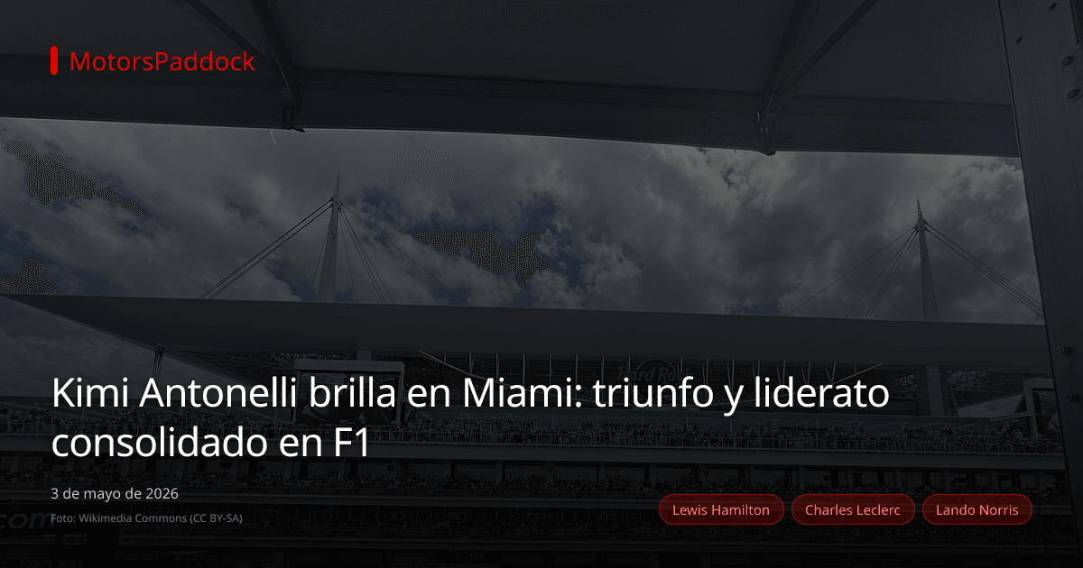 Kimi Antonelli brilla en Miami: triunfo y liderato consolidado en F1