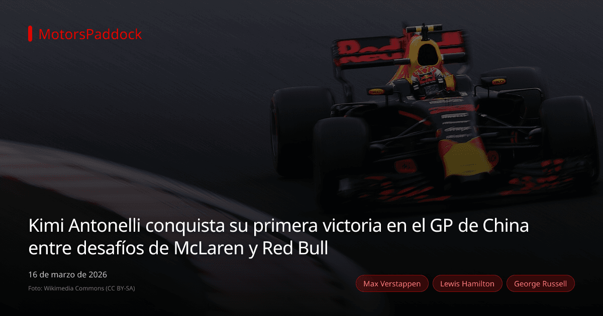 Kimi Antonelli conquista su primera victoria en el GP de China entre desafíos de McLaren y Red Bull