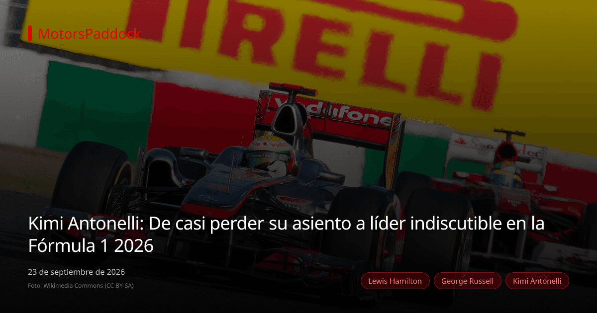 Kimi Antonelli: De casi perder su asiento a líder indiscutible en la Fórmula 1 2026