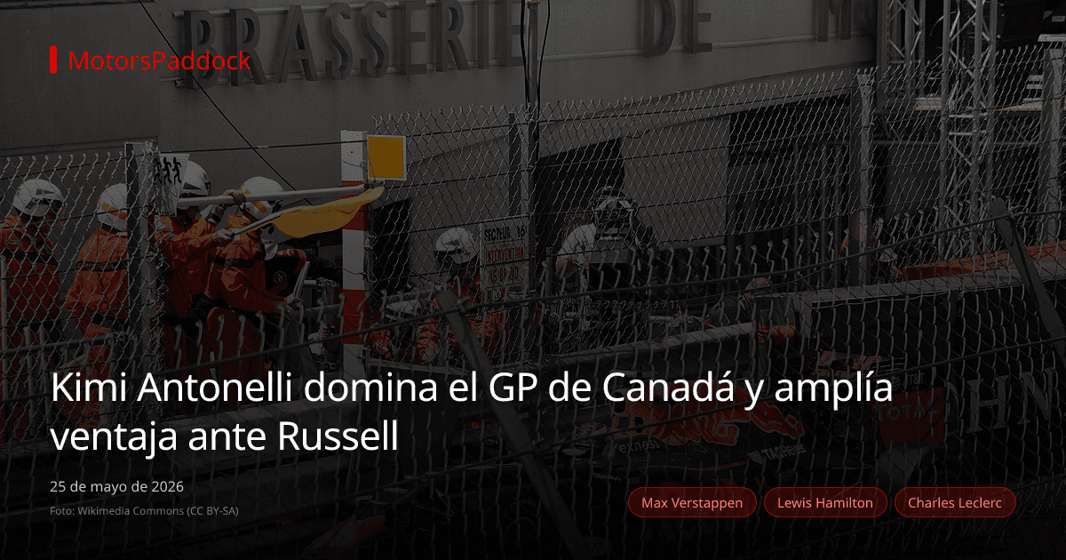 Kimi Antonelli domina el GP de Canadá y amplía ventaja ante Russell