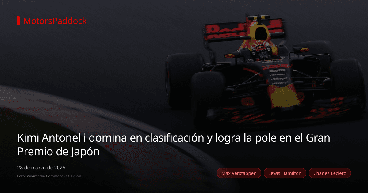 Kimi Antonelli domina en clasificación y logra la pole en el Gran Premio de Japón